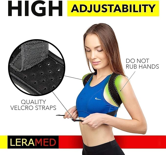 2025 New Posture Corrector for Men & Women - Adjustable Back Brace for Upper & Mid Spine Support - Neck, Shoulder & Back Pain Relief - Breathable & Invisible Under Clothes (Chest Size 25"-55")