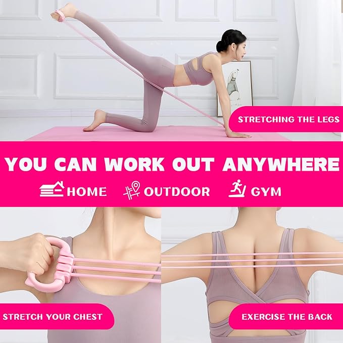 Resistance Bands with Handles, Single Resistance Bands, Exercise Bands with Comfortable Handles, Resistance Training, Physical Therapy, Home Workouts, Fitness, Pilates