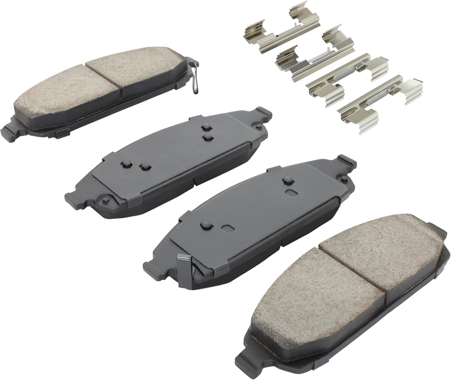 Premium Ceramic Front Brake Pads (1001-1080C) Compatible with Jeep Commander 2006-2010, Jeep Grand Cherokee 2005-2010