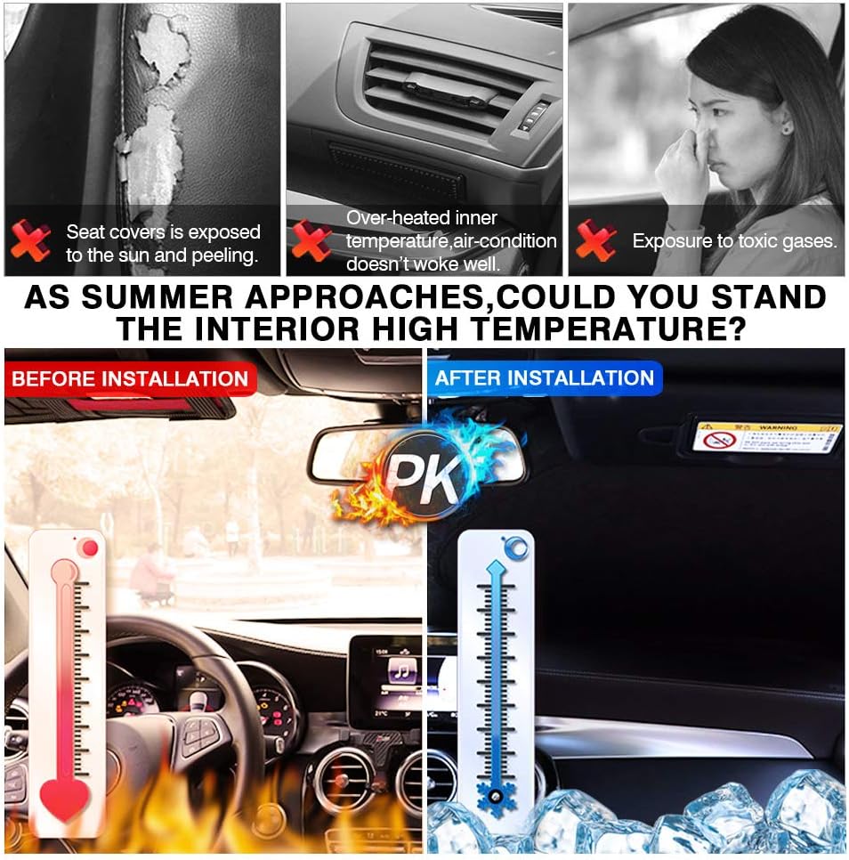 KUST Windshield Sun Shade for 2022-2025 2026 Volkswagen VW Taos Accessories Sunshade Window Sun Visor Protector Foldable Blocks UV Rays Keep Your Car Cooler