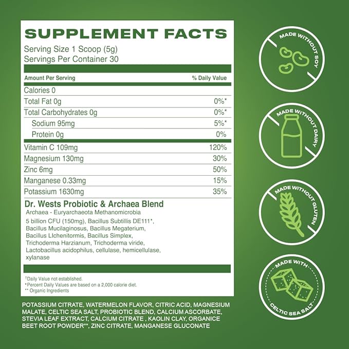 Prolytes Electrolyte Powder with Probiotics for Women & Men - Hydration Powder with Probiotic Drink for Gut Health - Keto Electrolytes Powder Sugar Free for Peak Performance - Watermelon