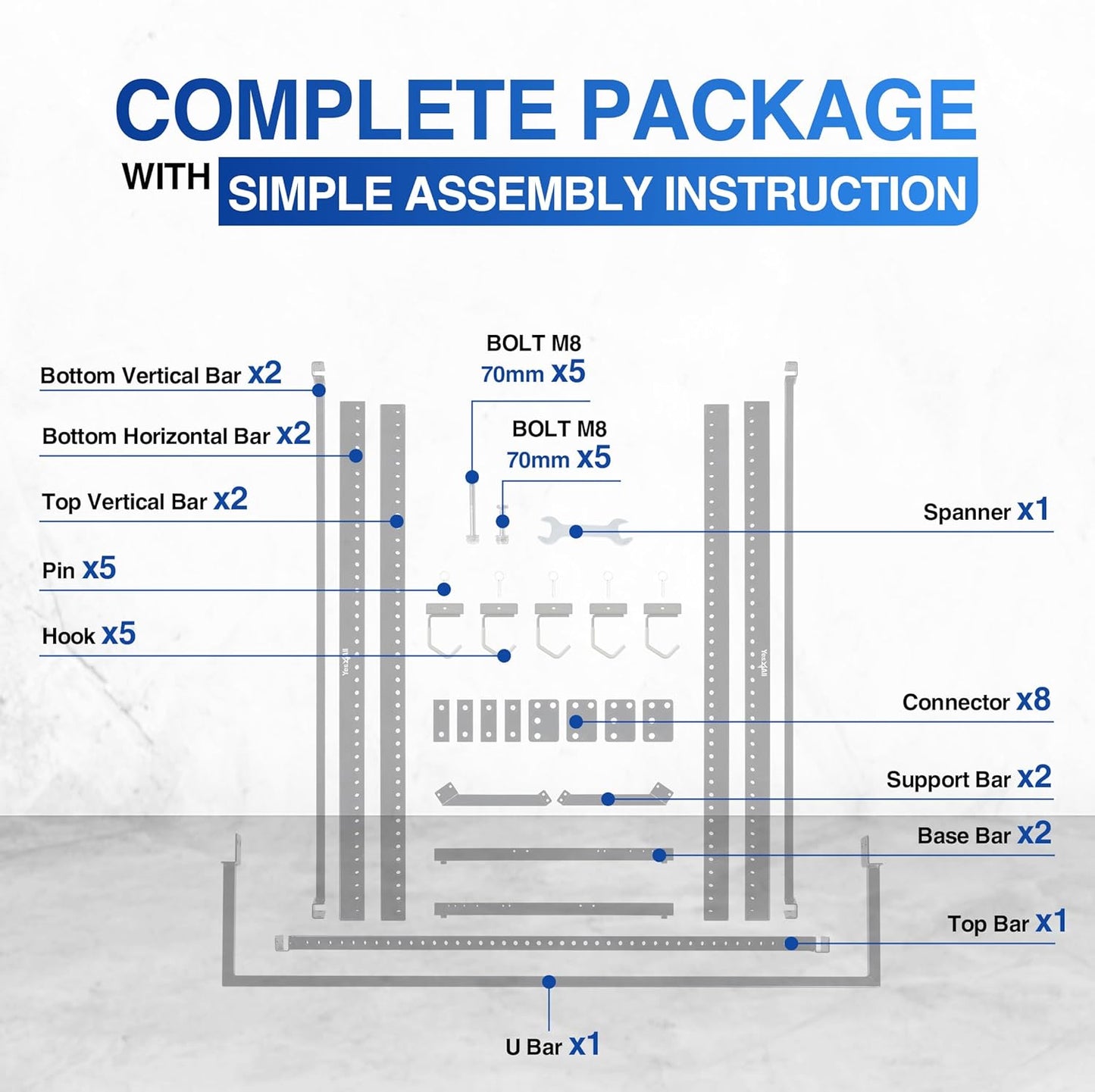 Yes4All Freestanding Bike Storage Rack, 300 Lbs 5 Levels Sturdy Steel Vertical Bike Rack, Bike Racks for Home and Garage Organizer, Indoor/Outdoor Bike Storage Rack