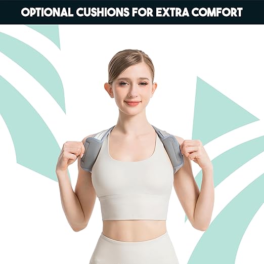Posture Corrector for Women and Men – Adjustable Upper Back Brace for Shoulder and Back Support – Spine Alignment and Hunch Relief – Breathable, Lightweight – Wear Under or Over Clothes