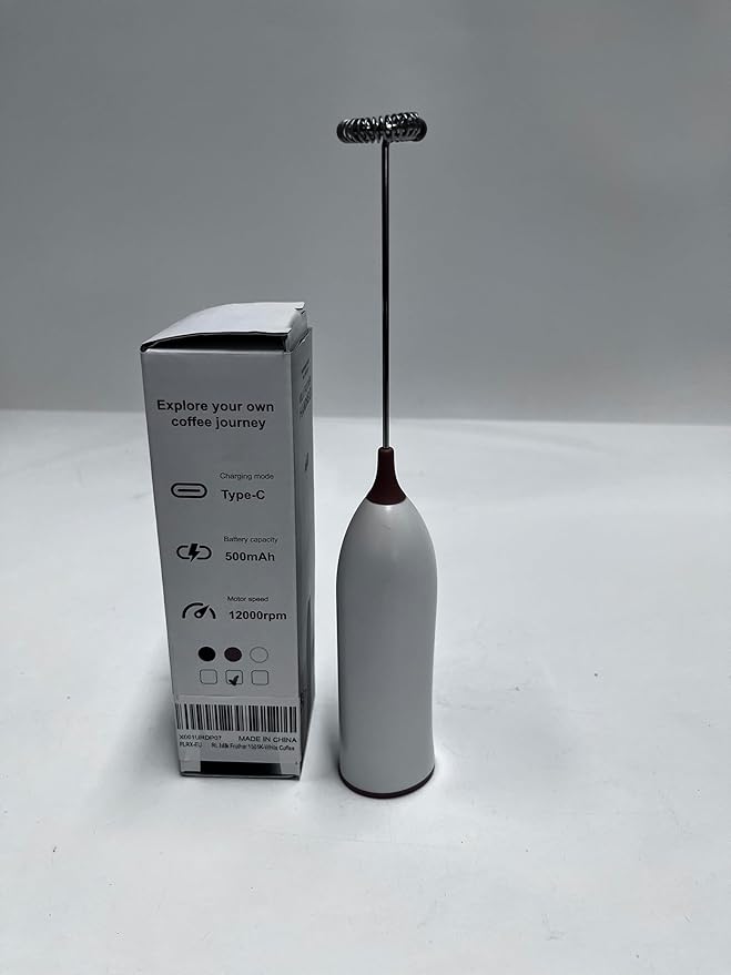 Handheld Coffee Frother,USB-Rechargeable Hand Frother,Adjustable Handheld Milk Frother for Cappuccinos, Hot Chocolate, Milkshakes, Egg Mix