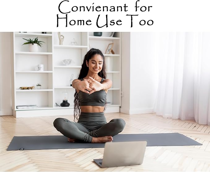 Tatago Hot Yoga Mat Towel Non Slip for Hot Yoga (72 inch) Our Hot Yoga Towel Non Slip Silicone Dabs & Absorbent Microfiber Blend Gives You More Grip As You Drip (Nube Gris-72, Standard - 72")