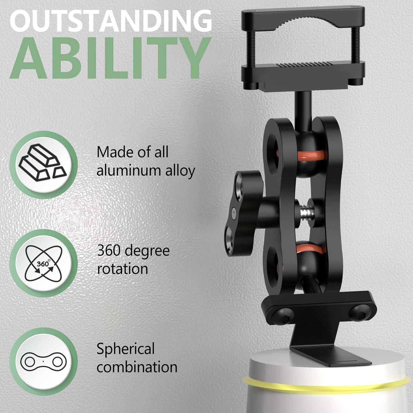 Radar Mount Mirror Mount Bracket，Aluminum Radar Detector Mount (for Uniden R7 R8 R8w Radar Detector Mount)