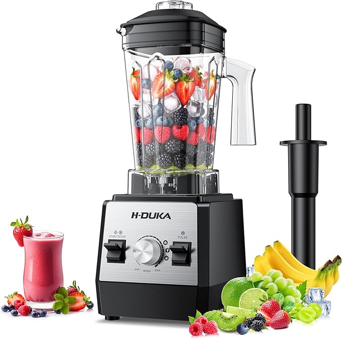 Smoothie Blender for Smoothies 1400 Watt High Speed Compact Blender 60oz Capacity BPA Free Countertop Blenders for Kitchen for Ice Crushing Frozen Drinks Puree Protein Shakes