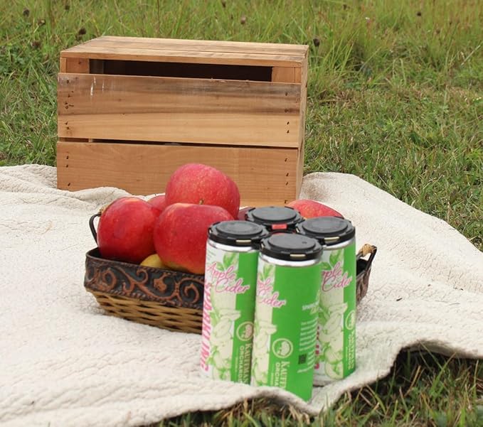 Kauffman Orchards Sparkling Apple Cider, 12 oz. Can (Pack of 24)