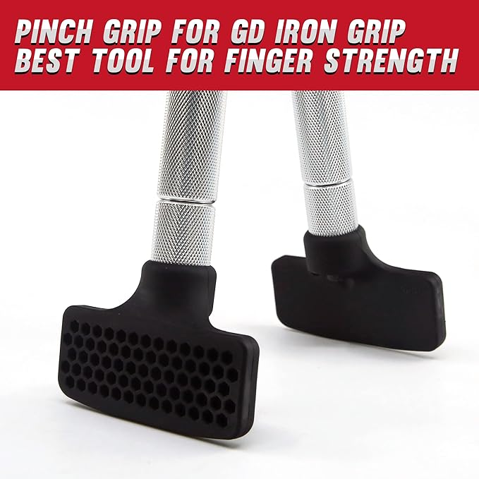 GD Pinch Grip for GD IRON GRIP EXT model, Finger Strengthener Hand Grip Exerciser Strengthener Premium Adjustable Hand Gripper for Climber