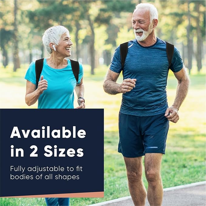 Copper Compression Posture Corrector for Men & Women - Adjustable Copper Infused Orthopedic Brace for Pain Relief from Bad Posture, Slumping - Targets Upper Back, Shoulders, Neck, Clavicle