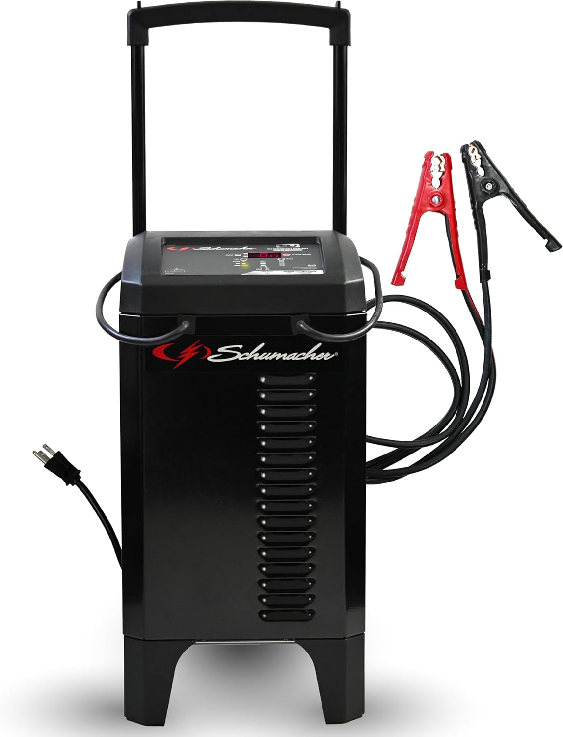 Schumacher Electric Wheeled Battery Charger and Engine Starter, SC1325, 4-in-1, Fully Automatic, 250 Amps, 40 Amp Boost Mode, 6 Volt, 12 Volt, for Car, Truck, and Marine Batteries
