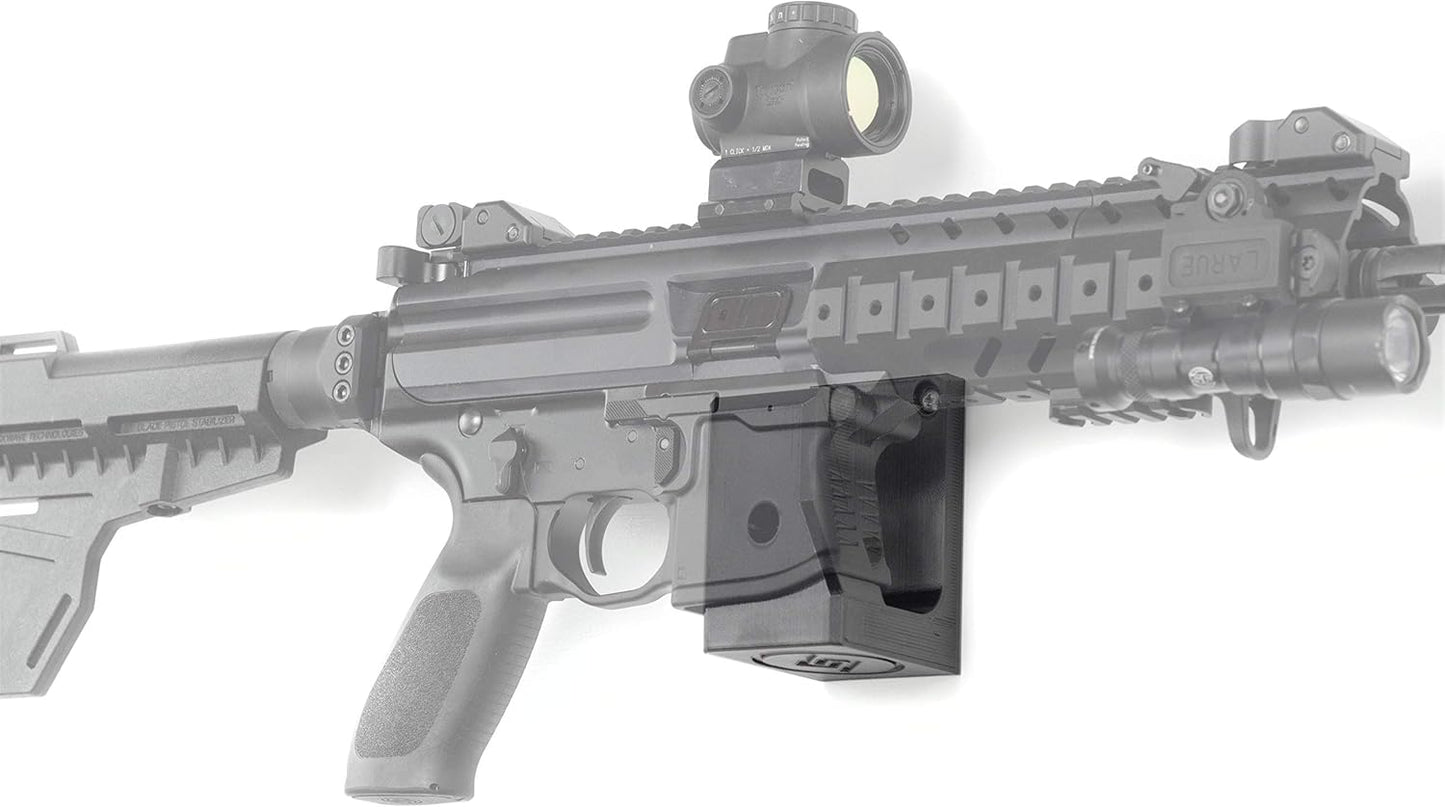 Spartan Mounts for SIG MPX 9mm | (Does NOT FIT AR) Rifle Wall Display Storage Organization System | Low Profile Design | Features Locking System | Gun Safe Wall Room Solution
