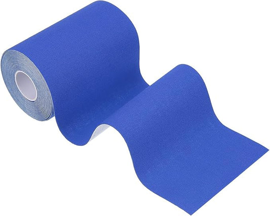 PATIKIL 5.5 Yard x 4 Inch Kinesiology Tape, 1 Roll Adhesive Cotton Sports Muscle Support Tapes Waterproof Elastic Tape for Knee Ankle Wrist Shoulder, Dark Blue