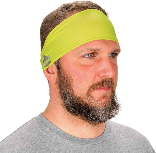 Ergodyne Chill-Its 6634 Cooling Headband, Sports Headbands for Men and Women, Moisture Wicking