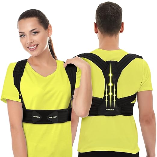 Posture Corrector for Women Support: Back Straightener Brace - Relieve Upper Shoulder Lower Back Pain for Men Large/X-L