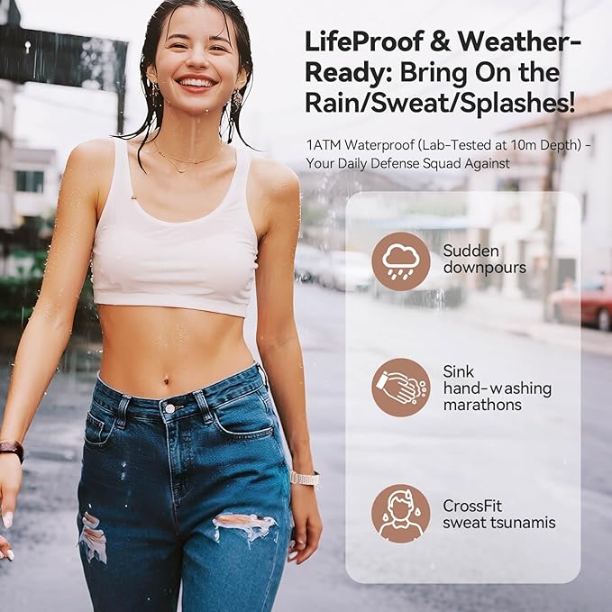 Smart Bracelet with Blood Oxygen/Blood Pressure Monitor, 60-Day Battery Health Fitness Tracker with 2 Bands,Lifetime Membership,Activity Tracking Heart Rate Sleep Monitor for Android iOS