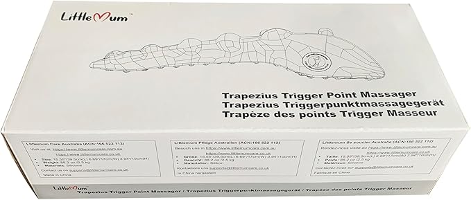 Trapezius Trigger Point Massager, Myofasical Release Neck and Shoulder Pain, Suboccipital Release Tool, Posture Corrector, Relieve Upper Back Pain &Tension Headache