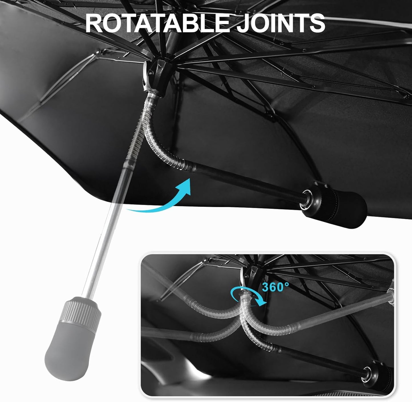 2024-2025 Upgraded for Hyundai Santa Fe Sunshade, Portable Foldable Sunshade Accessories, [Nano Ice Crystals Coating] UV Protection, Keeps Interior Cool (for Hyundai Santa Fe 2024-2025)