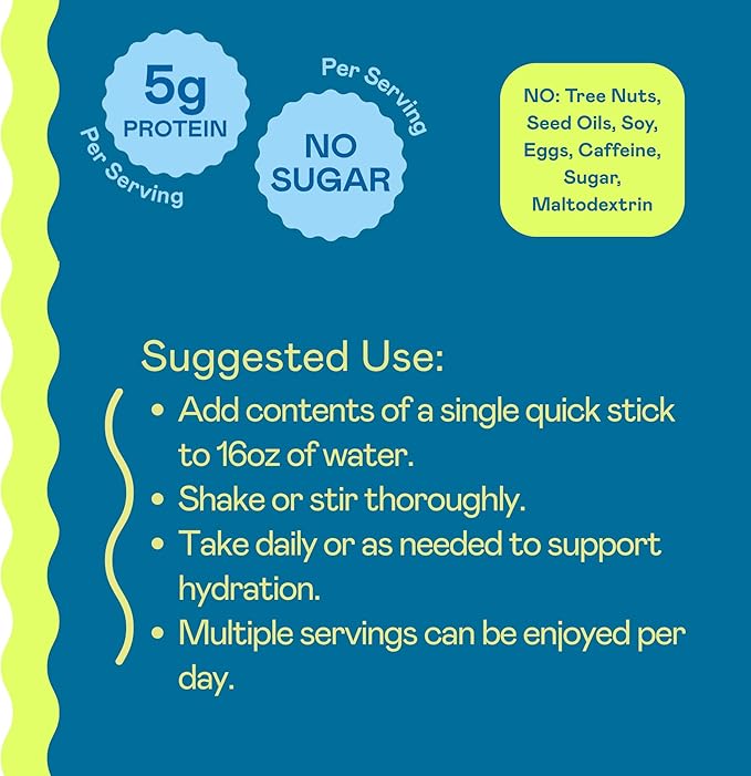 Hi-Lyte Nutritional Boost - Electrolytes + Protein Quick Sticks - Crisp Apple - Hydration + Whey Protein Powder Packets - 5g Protein, Electrolytes, No Sugar, Keto Friendly