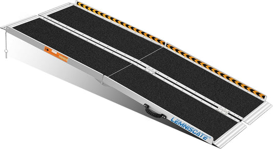 LEMNISCATE 6FT Wheelchair Ramp, 29.2” W Non-Slip Portable Ramps for Wheelchairs for Home Steps, Folding Aluminum Handicap Ramps for Home Entry, Doorways, Shed, Stairs, Curbs, Walkers, Scooter