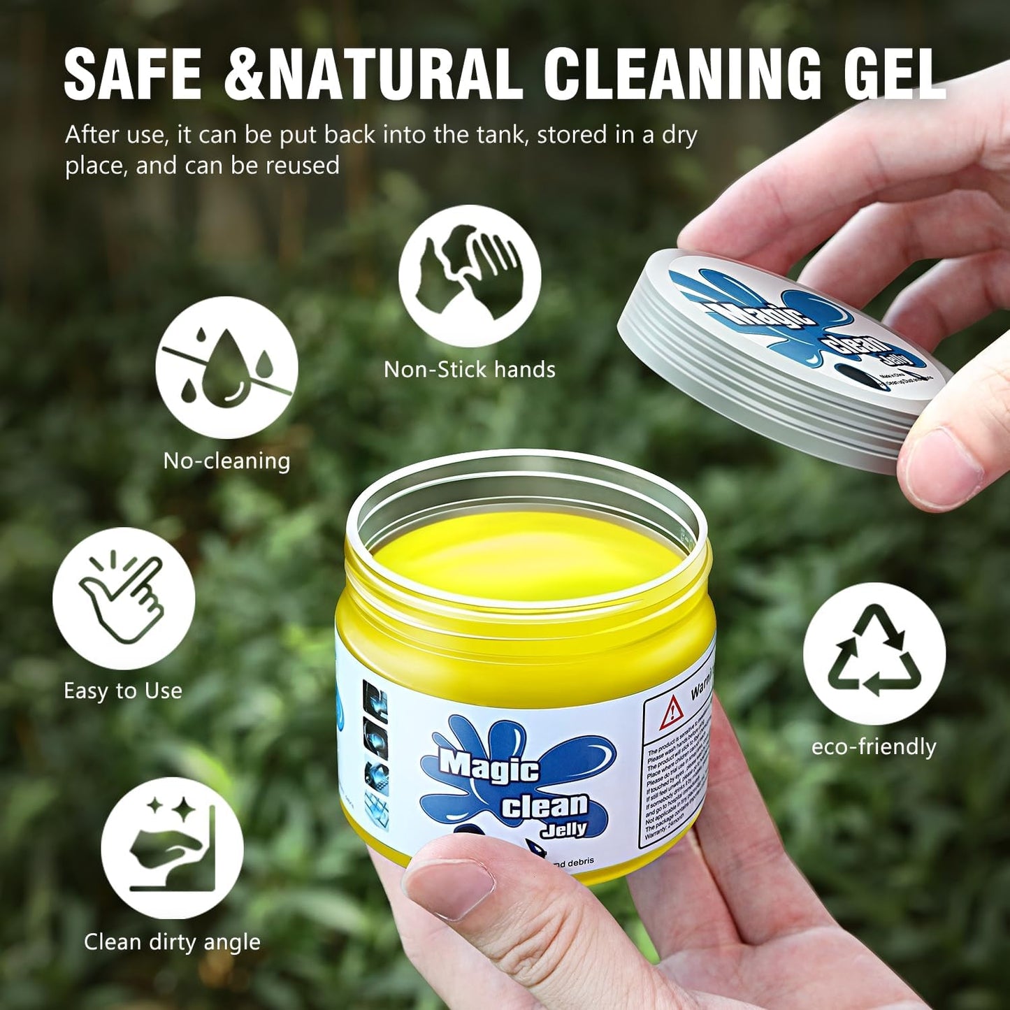 DNA MOTORING Car Cleaning Gels Auto Detailing Tools Cleaning Putty Car Interior Cleaner, Car Jelly Cleaner, Keyboard Cleaner, Car Cleaning Supplies Car Gifts for Men Women, TOOLS-00256