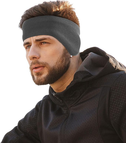 WTACTFUL Winter Double-Layer Fleece Ear Warmers Muffs Headband Ear Covers for Men Women Ski Running Cycling Hiking