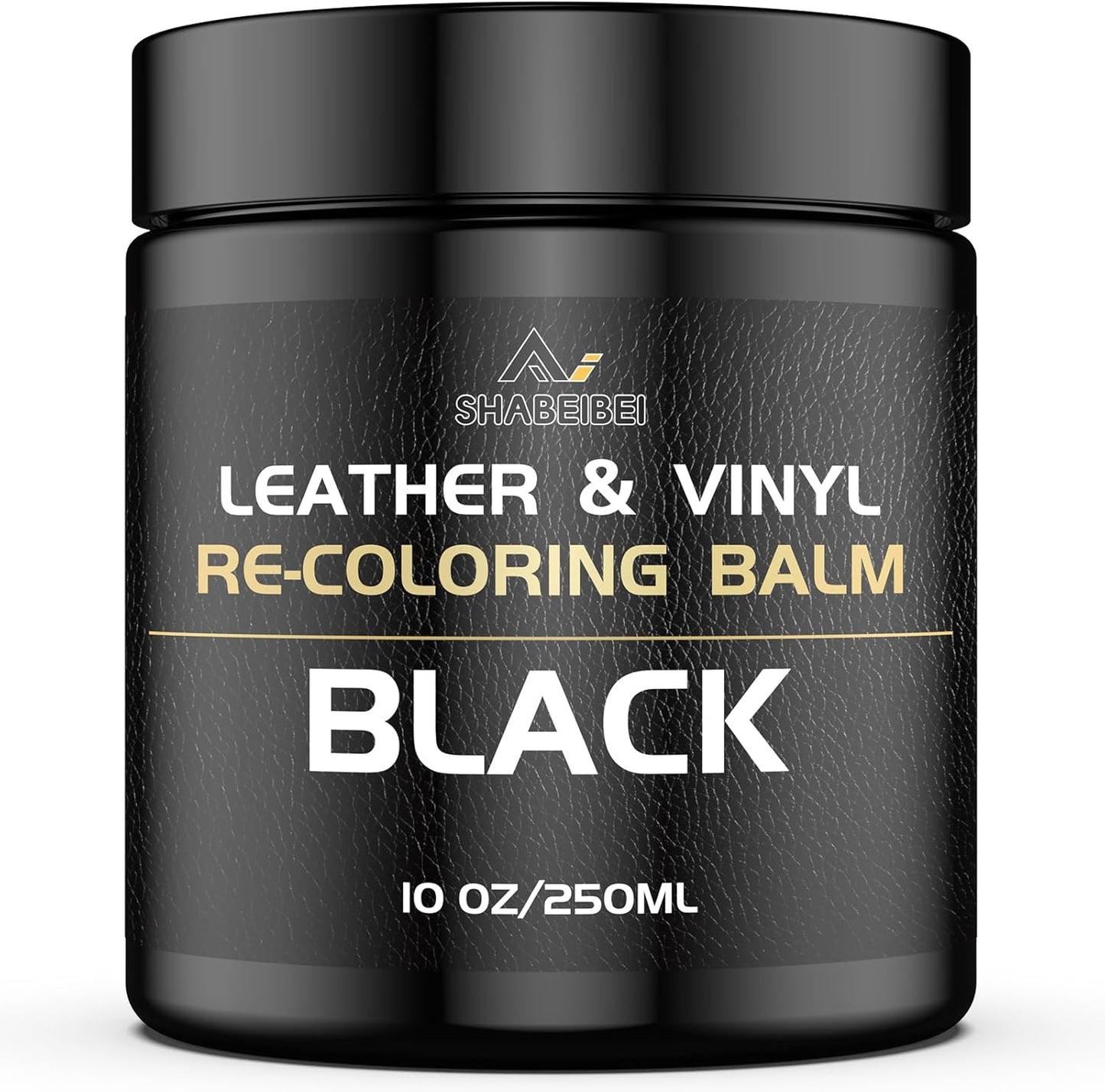 Leather Recoloring Balm,10oz Leather Color Restorer Leather Repair Kit for Furniture Car Leather Scratch Remover, Black Leather Color Restorer for Couches,Leather Dye Paint for Faded