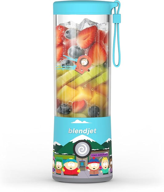 BlendJet Portable Blender for Smoothies & Shakes - 16oz BlendJet 2 Cordless Personal Small Blender, USB-C Rechargeable & Self Cleaning - Mini Travel Blender with Stainless Steel Blade (SP)