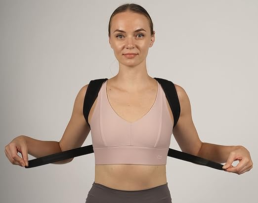 Posture Corrector Just For Women - Adjustable Back Brace - Full Spine Support & Alignment Pain Relieves Neck, Shoulder, Clavicle & Lumbar Pain Breathable & Comfortable - Sizes Medium & Large Perfect for Office, Home & Daily Use!!!