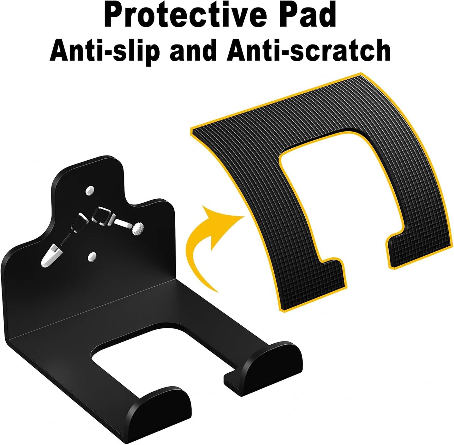 Garage Organization Storage Trimmer Rack, Garden Power Tool Hanger for Grass Trimmer, Hedge Trimmer, Garden Tools, Heavy Duty Weed Whackers Holder Wall Mounted Tool Organizer, 2 Packs