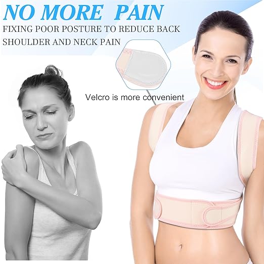 Posture Corrector for Women and Men,Adjustable Upper Back Brace,Breathable Back Support Straightener,Relieve Waist,Neck,Shoulder,Back Pain