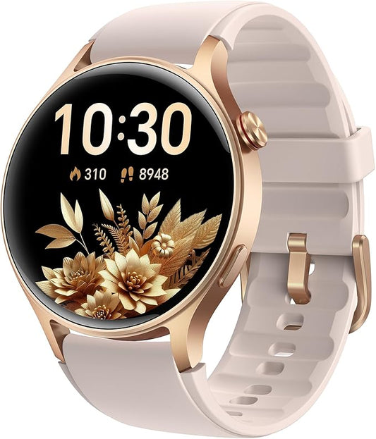 aeac Smart Watch for Women, 1.32'' AMOLED Ultra-Clear Screen Activity Trackers with Heart Rate/Sleep/SpO2 Monitor, Smartwatch for iPhone/Samsung/Android, 110+ Sport Modes Waterproof Fitness Watch