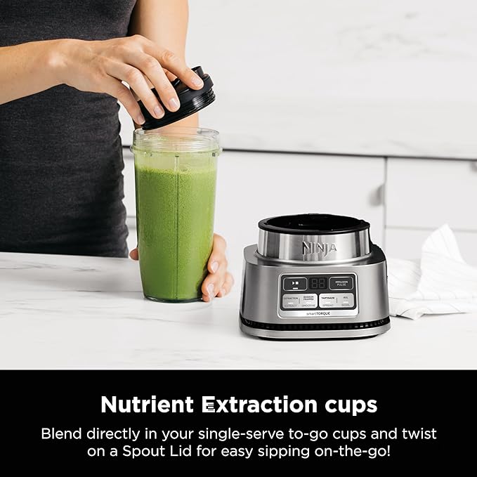 Ninja Blenders for Kitchen | Smoothie Blender, Mixer, Grinder - Premium Blending Performance for Sauces, Frozen Drinks, and More | 1200 Peak Watt Motor | SS101 Foodi Personal Smoothie Maker