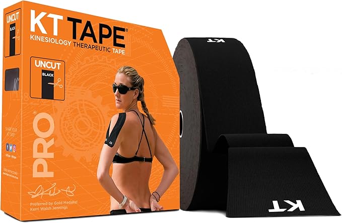 KT Tape, Pro Synthetic Kinesiology Athletic Tape, 125’ Uncut Roll