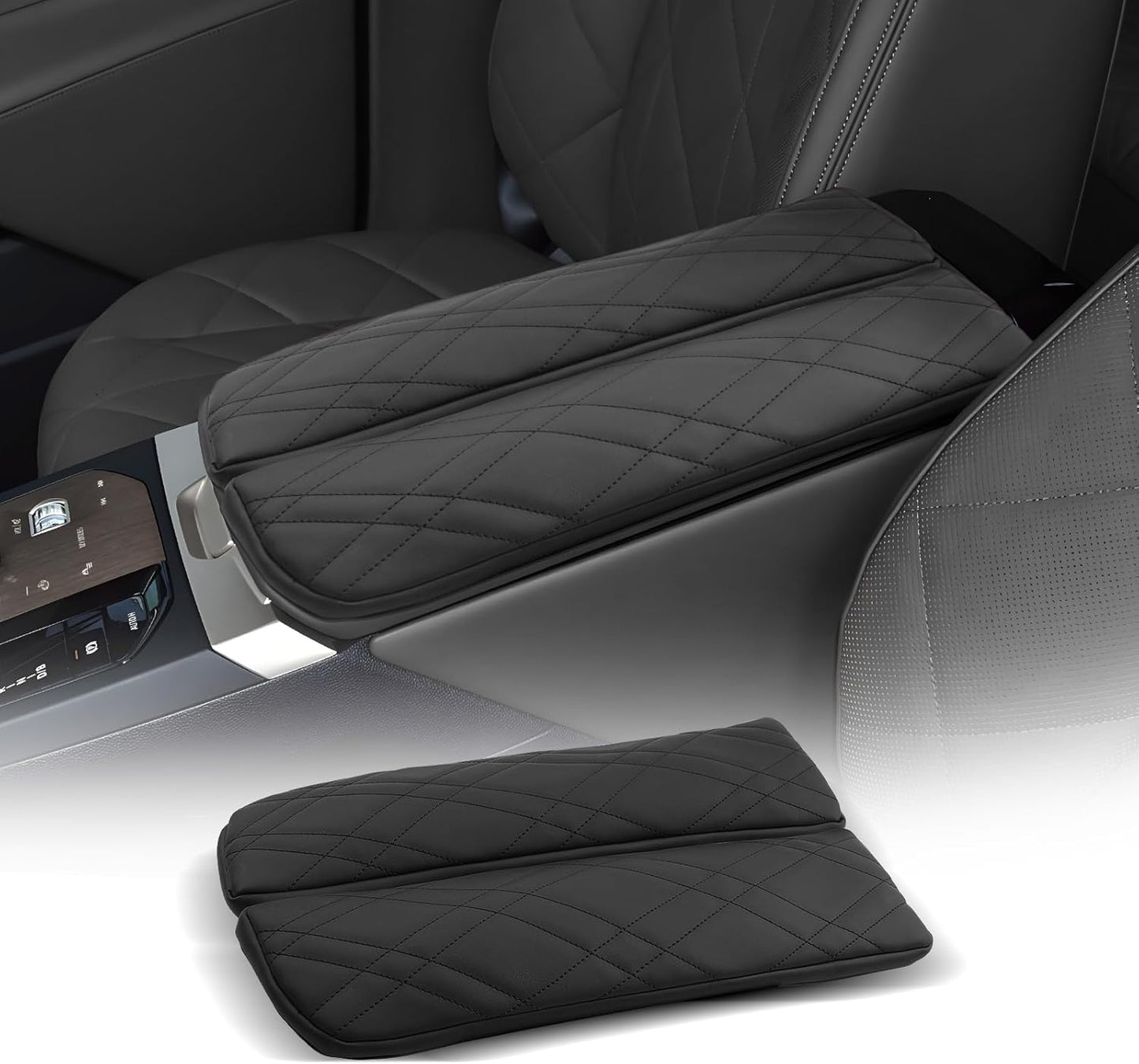 CDEFG for 2022-2025 BMW iX Center Console Cover Armrest Box Cover for 2023 2024 2025 iX (xDrive50, M60) Accessories Console Arm Rest Protector