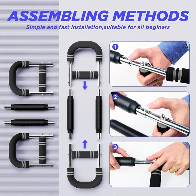 Twister Arm Trainer, Adjustable Chest Workout Equipment, Twister Arm Chest Exerciser Home Gym Strength Trainer, Portable Detachable Spring Workout Bar Home Fitness Equipment