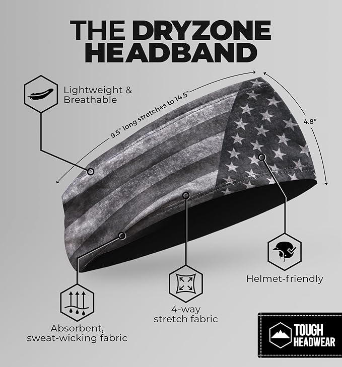 Mens Sweat Bands - Sport Headbands for Men - Workout Headbands for Women - Running Headband -Tennis Athletic Sweatband