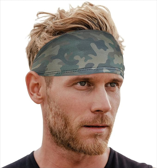 Mens Sweat Bands - Sport Headbands for Men - Workout Headbands for Women - Running Headband -Tennis Athletic Sweatband