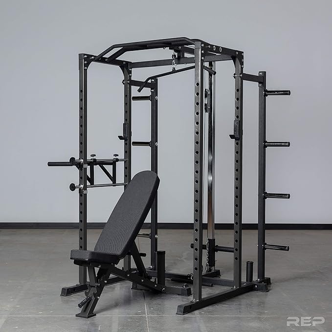 REP Fitness PR-1100 Power Rack - 700 lbs Rated Lifting Cage for Weight Training