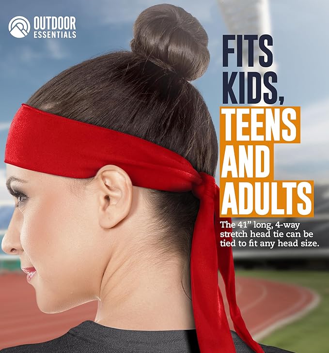 Tie Headband for Women & Men - Ninja Headbands, Head Tie for Running, Basketball, Football & Athletics,Cooling Headband
