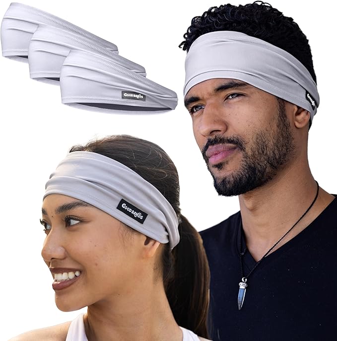 Sweatband for Men and Women - Unisex Headband That Wicks Moisture and Eliminates Excess Sweat - Durable & Long-Lasting - Running, Sports, Football, Triathlons, Construction, Yoga, Gym