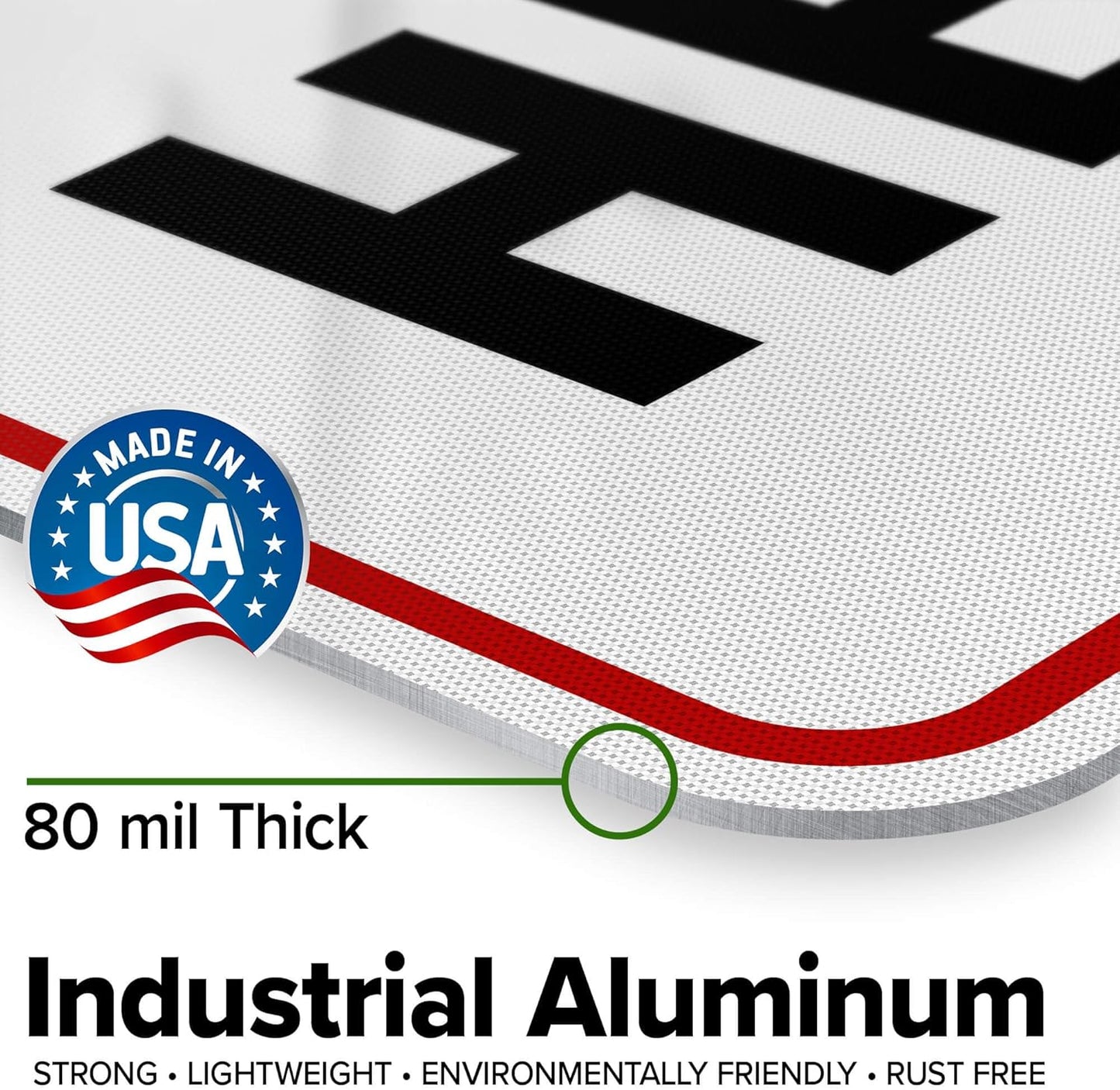 Custom Sign, Custom Sign for Business, Indoor/Outdoor use. 18x24 Inches, 3M EGP Reflective, Rust Free .080 Aluminum, Fade Resistant, Made in USA by My Sign Center (Header)