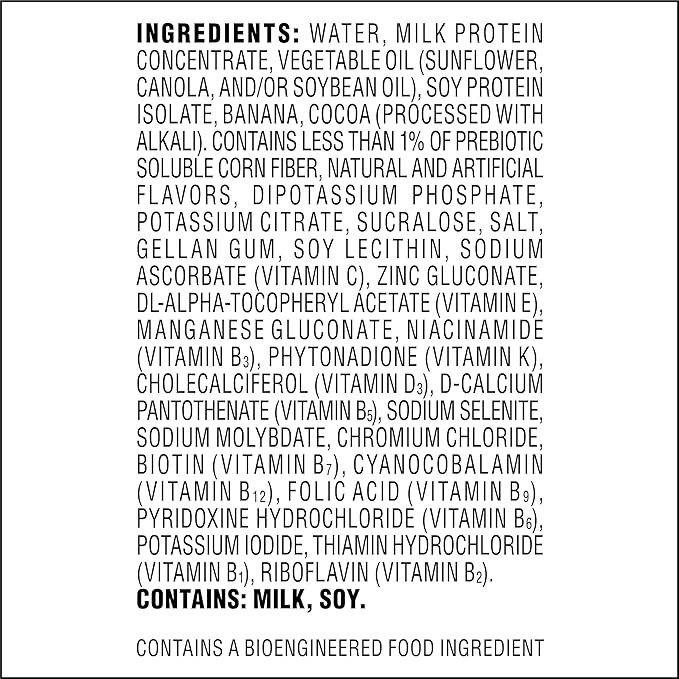 Atkins Chocolate Banana Protein Shake, 15g Protein, Low Glycemic, 4g Net Carb, 2g Sugar, Keto Friendly, 12 Count