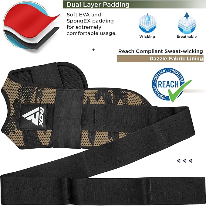 RDX Yoga Stretching Strap, Ankle Ligament Stretcher Belt with Loops Ligament Stretch Band, Fitness Leg Stretcher for Plantar Fasciitis, Foot Stretch Assist for Hamstring, Flexibility Exercise