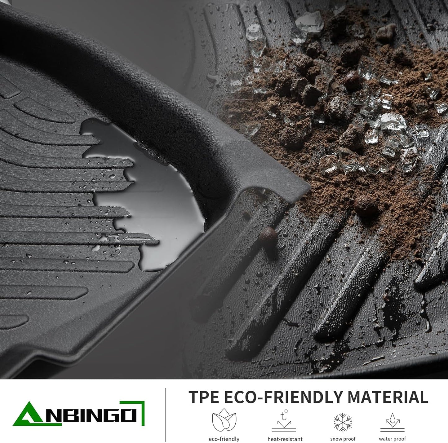 ANBINGO®Floor Mats Fit for 2023-2011 Dodge Charger RWD&Chrysler 300 RWD All Weather Mats for Dodge Charger TPE Car Mat Rugs for Charger Rubber Trunk Carpet for Charger