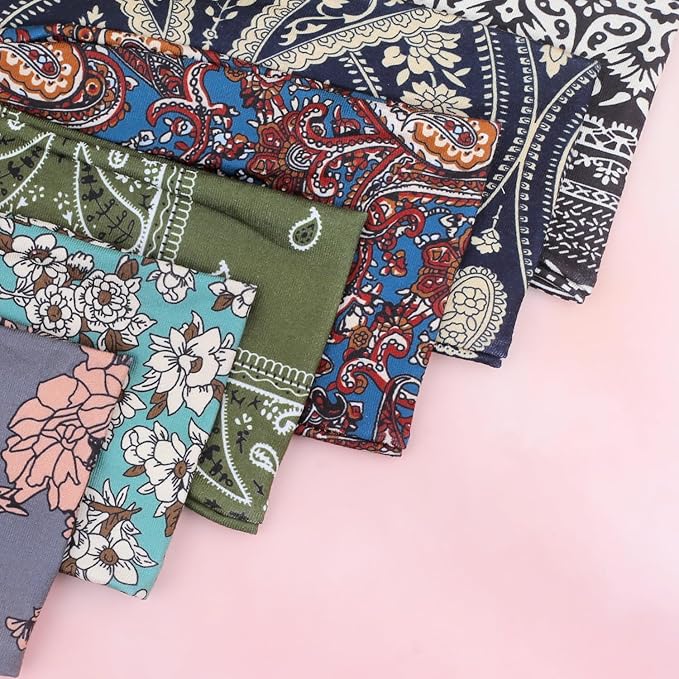 IVARYSS Headbands for Women, Non-Slip, Premium Stretchy Head Bands Hair Accessories,Wear for Yoga, Fashion, Working Out, Travel or Running, 6 Pack, Boho