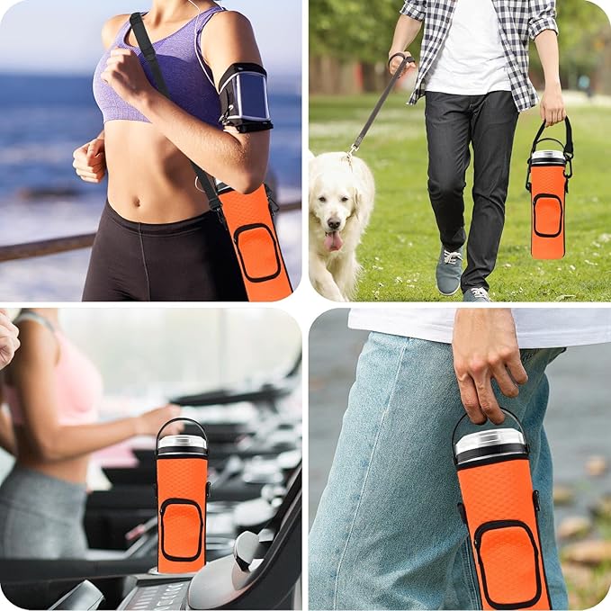 Storage Bag for Ninja Portable Blender Dust Cover Sleeve with Adjustable Shoulder for Ninja BC151NV/BC51NV/BC151BK/BC151CR/BC151EM/ BC151PR/BC151WH/BC155PS Blast Portable Blender(Orange)