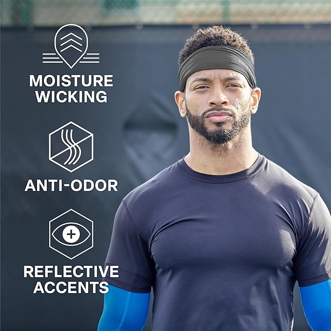 COLD FACTOR Instant Cooling Headband 3 Pack | Advanced Evaporative Comfort for Sports & Outdoor | UPF 50+ Protection | Long-Lasting Coolness | Ideal for Fitness, Hiking, Yoga, & Running