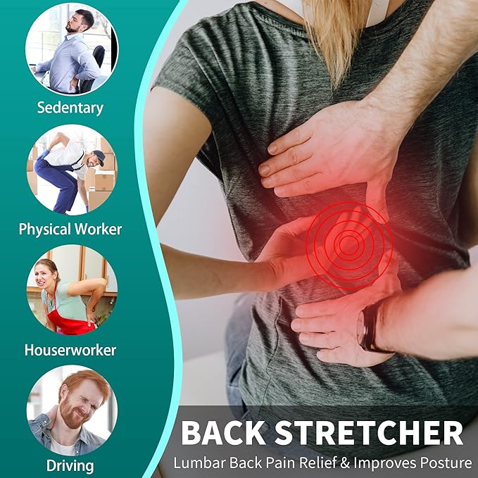 Yoga Wheel for Stretching & Flexibility to Help Back Aches & Tension, Deep Tissue Muscle Massage. Back Roller Wheel with Extra Cushion, Wider & Thickest Foam, Stretches and Strengthens Core Muscles