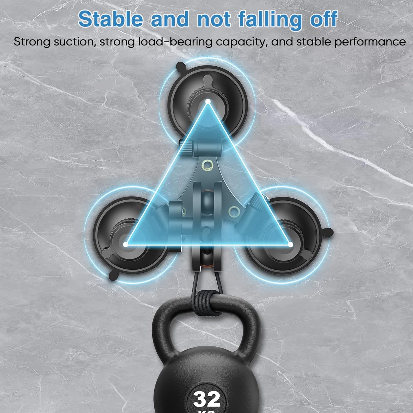 Radar Detector Mount, Triangular Suction Cup Mount,Windshield Radar Detector Suction Cup Bracket Suitable for Uniden Radar detectors